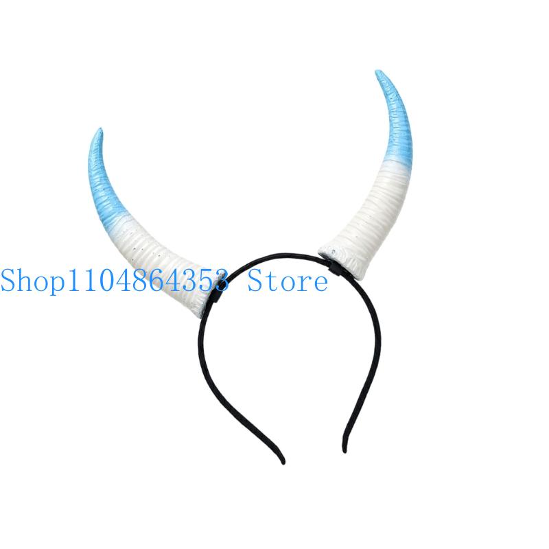Easy Cosplay Prop - 652F Keçi Boynuzu Hairband Cosplay Şapkalar