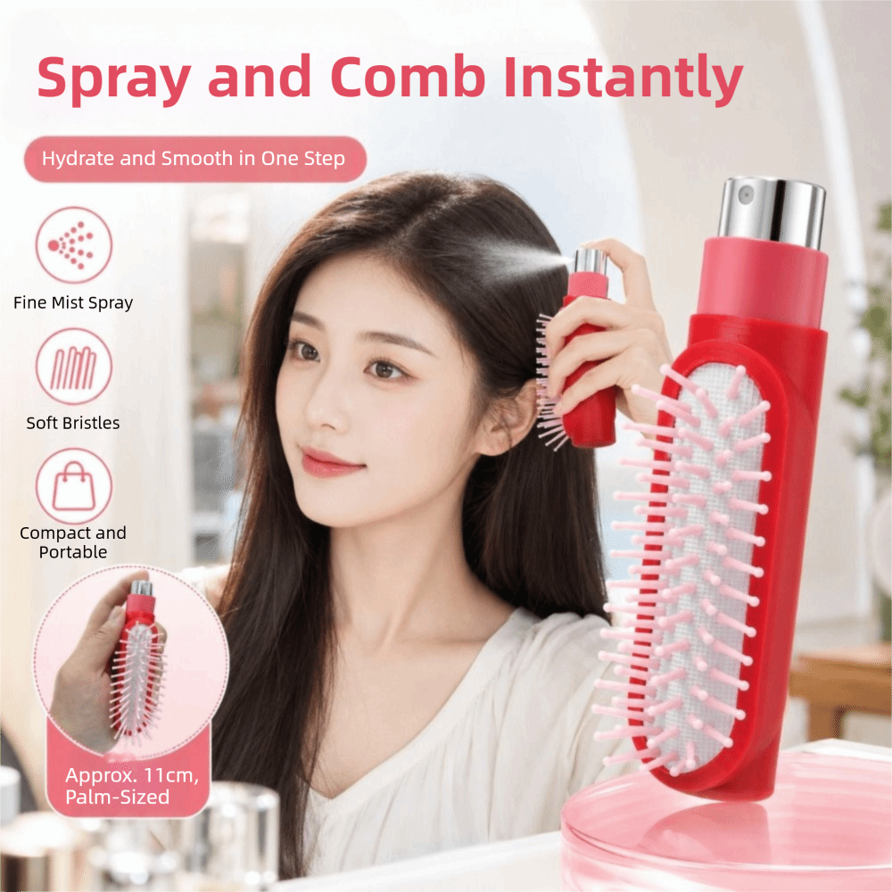 Hair Spray Color - Yeniden Doldurulabilir Sprey Masajlı Tarak, Taşınabilir,