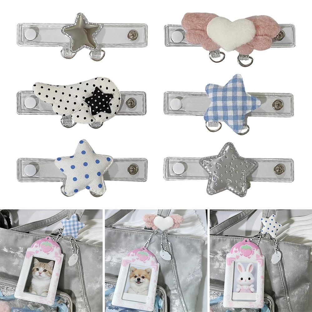 D Ring Strap - 1 adet INS tarzı, şeffaf, çift